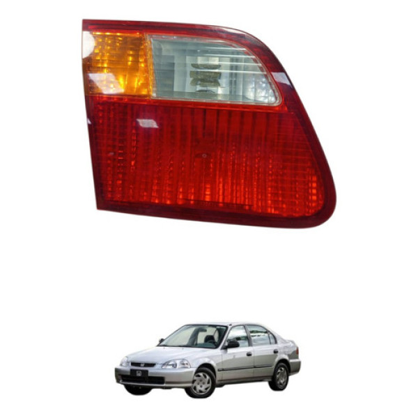 Lanterna Tampa Traseira Esquerda Honda Civic 1999 A 2001 Esquerdo/motorista Transparente