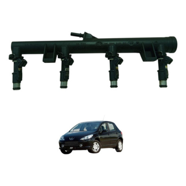 Flauta Com Bicos Injetores Peugeot 307 2007 2010 9628084680