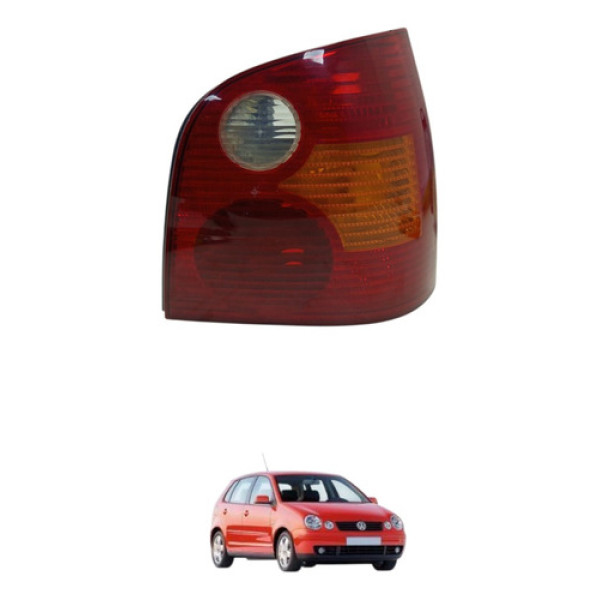 Lanterna Traseira Direita Vw Polo 2003 A 2006 Direito/passageiro Transparente