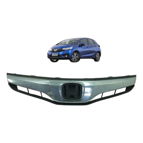 Grade Superior Dianteira Honda Fit 2012 A 2014 71121tf0 Preto