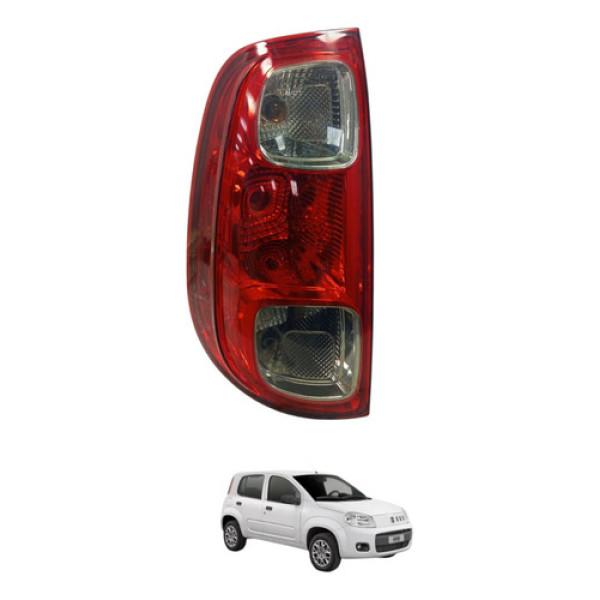 Lanterna Traseira Esquerda Fiat Uno Vivace 2010 A 2014 Esquerdo/motorista Transparente