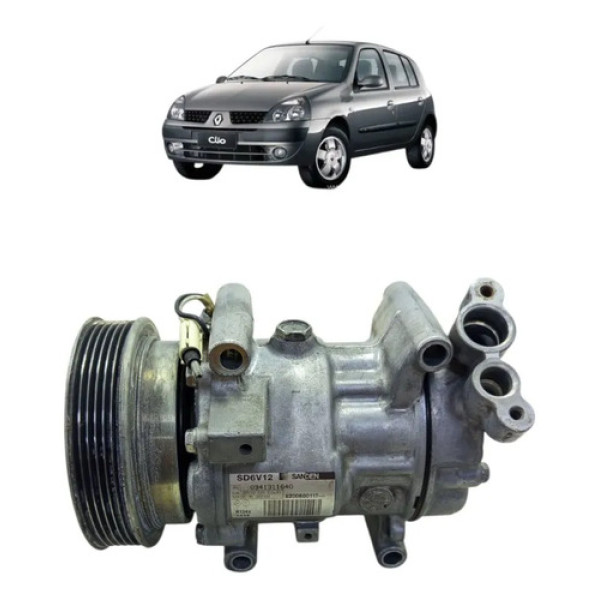 Compressor Ar Renault Clio 1.0 8v 2000 A 2005 8200600117