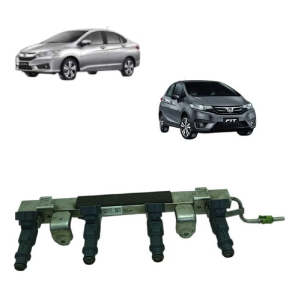 Flauta Bicos Injetores Honda City Fit 1.5 2015 A 2020