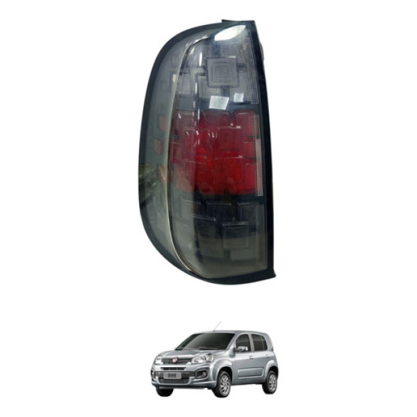 Lanterna Traseira Esquerda Fiat Uno 2015 A 2018 520496660 Esquerdo/motorista Transparente