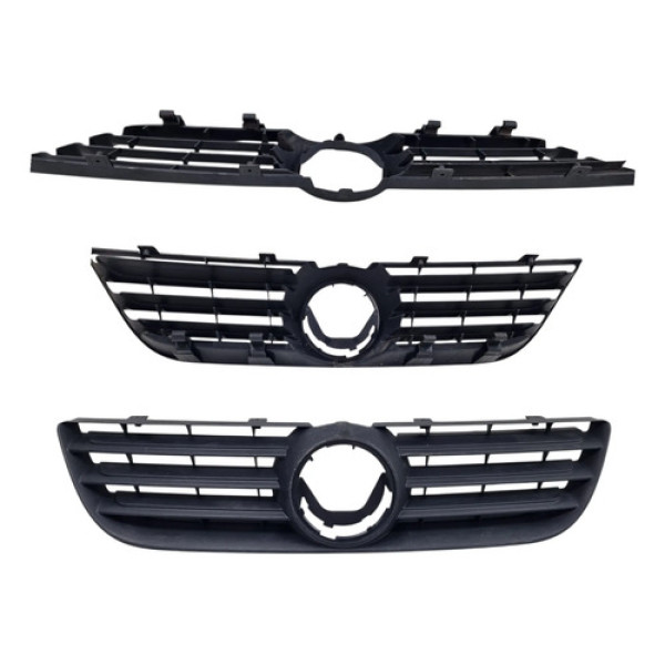 Grade Dianteira Volkswagen Polo 2007 A 2012 Zsb6q0853653e Preto Fosco