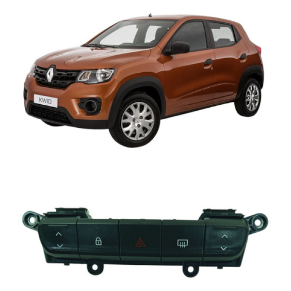 Botão Comando Trava Alerta Desembaçador Kwid 2017 2020