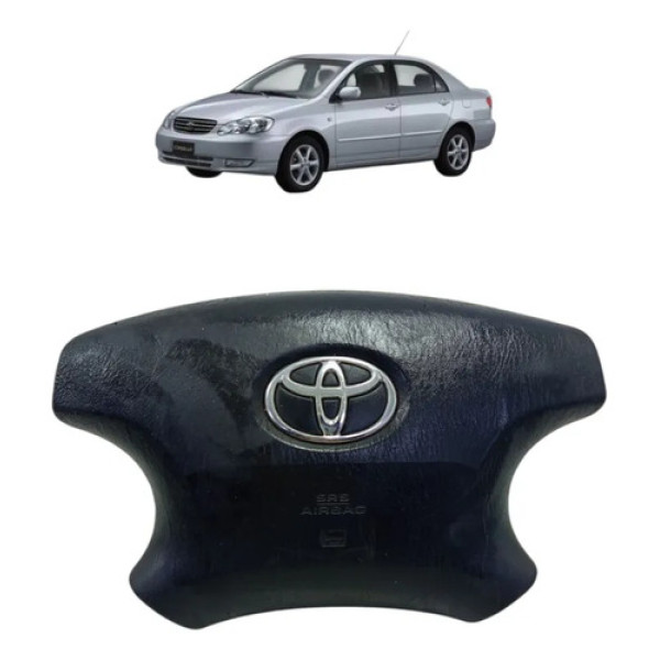 Bolsa Airbag Volante Toyota Corolla 2003 A 2007 Preto