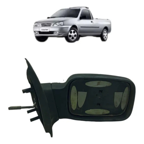 Retrovisor Manual Lado Direito Ford Courier 1996 A 1999