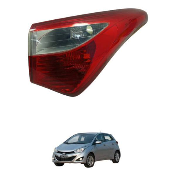 Lanterna Traseira Direita Hyundai Hb20 2013 A 2016 Direito/passageiro Transparente