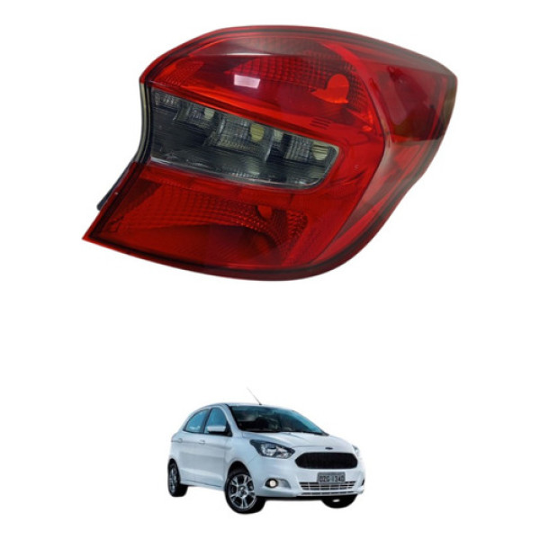 Lanterna Traseira Direita Ford Ka 2015 A 2018 Direito/passageiro Transparente