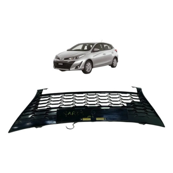 Grade Central Parachoque Toyota Yaris 2019 A 2022 531120d700 Black Piano