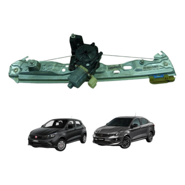 Máquina Vidro Traseira Direita Fiat Argo Cronos 2017 A 2021