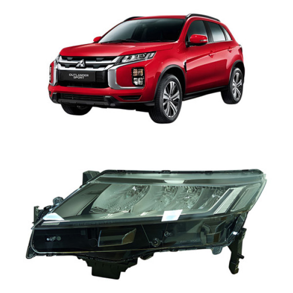 Farol Lado Esquerdo Com Led Mitsubishi Outlander Ano 20 A 22 Esquerdo/motorista