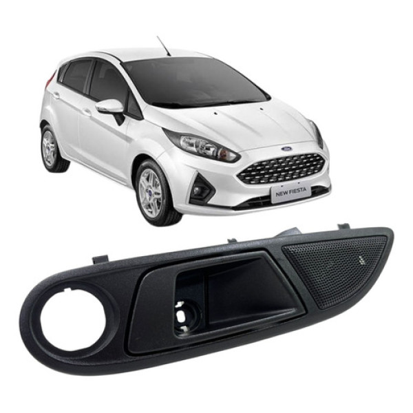 Maçaneta Interna  Esquerda New Fiesta 2014 Ae83a2261a Preto