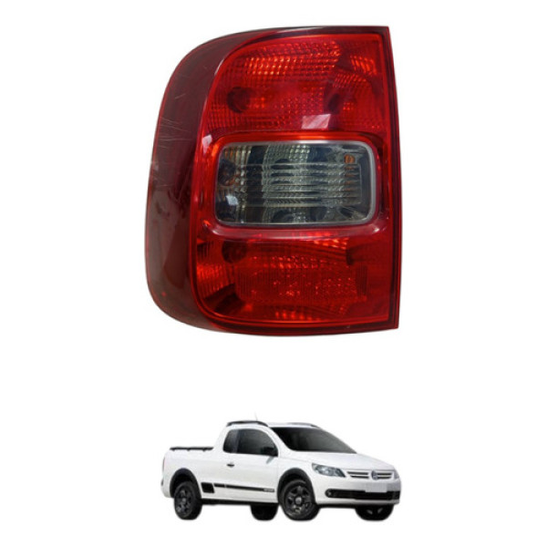 Lanterna Traseira Esquerda Vw Saveiro 2010 A 2015 5u7945095c Esquerdo/motorista Vermelha