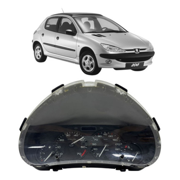 Painel Instrumentos Peugeot 206 2001/08 9659728980 Preto