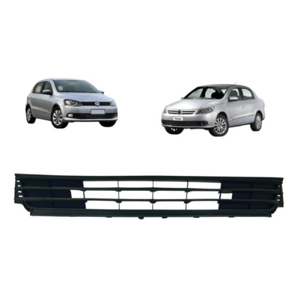 Grade Inferior Dianteira Gm Voyage Gol 2013 A 2016 5u0853677 Preto