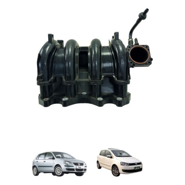 Coletor Admissão Vw Fox Polo 1.6 2013 A 2018 032129711ae
