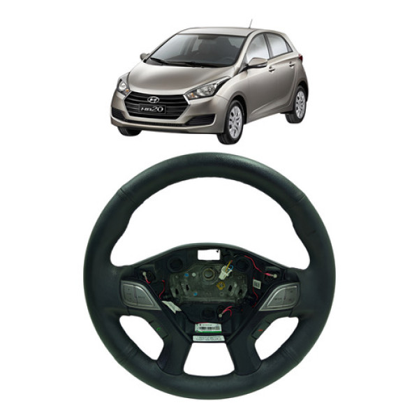 Volante Da Direção Hyundai Hb20 Original 34118166 Preto