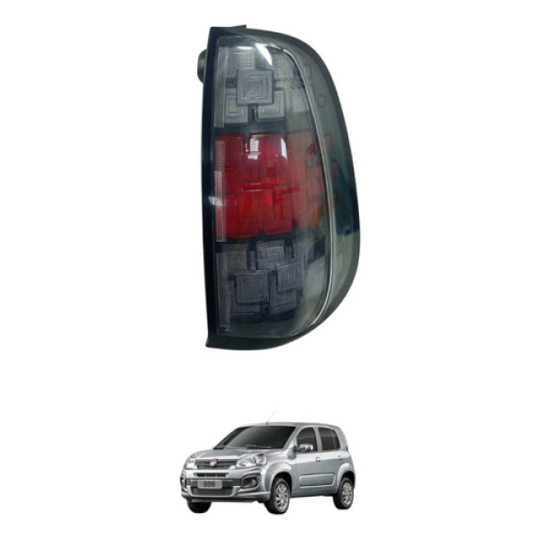 Lanterna Traseira Direita Fume Fiat Uno 2015 2018 520496670 Direito/passageiro Transparente