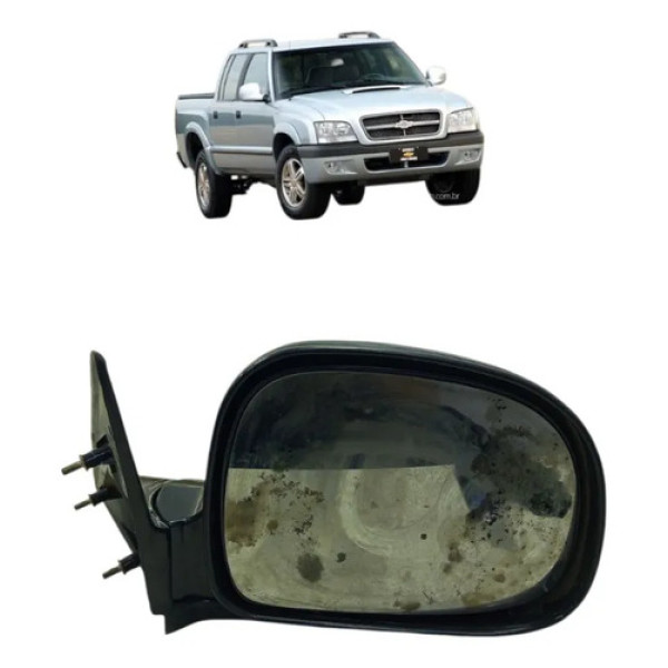 Retrovisor Manual Lado Direito Gm S10 2002 A 2008