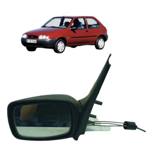 Retrovisor Manual Esquerdo Ford Fiesta 1996 A 2002