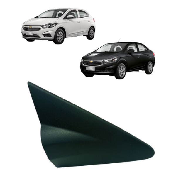 Moldura Lado Direito Retrovisor Gm Onix Prisma 94760024 Preto