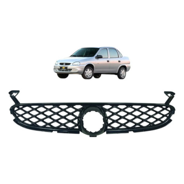 Grade Central Dianteira Gm Corsa Classic 2004 A 2008 Preto