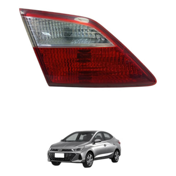 Lanterna Tampa Traseira Esquerda Hyundai Hb20s 2015 A 2019 Esquerdo/motorista Transparente