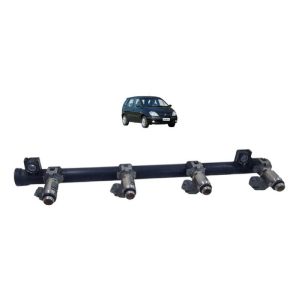 Flauta Bico Injetor Renault Clio Scenic 2003 2004 8200139674