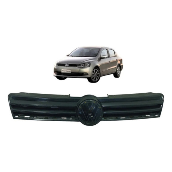 Grade Dianteira Radiador Vw Voyage 2013 A 2016 5u0853653b Preto