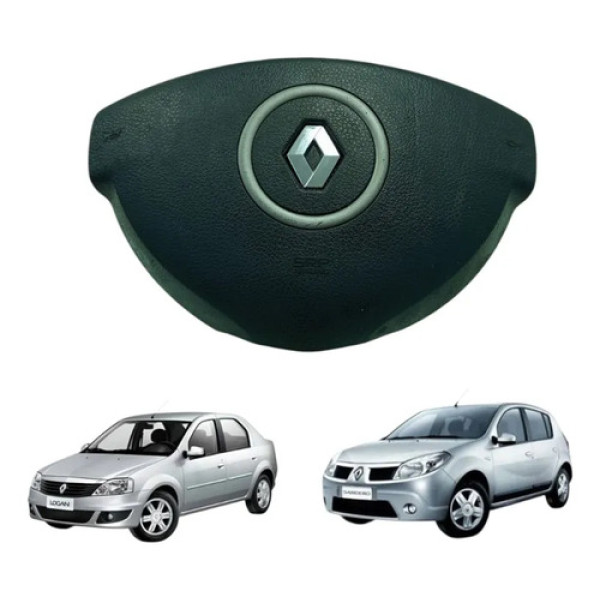 Bolsa Airbag Renaul Sandero Logan 2008 A 2013 4007241 Preto