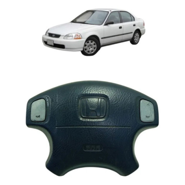 Bolsa Airbag Volante Honda Civic 1996 A 2000 77800s1lm800 Preto