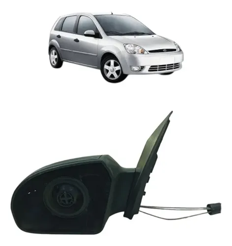 Retrovisor Manual Lado Esquerdo Ford Fiesta 2005 A 2011